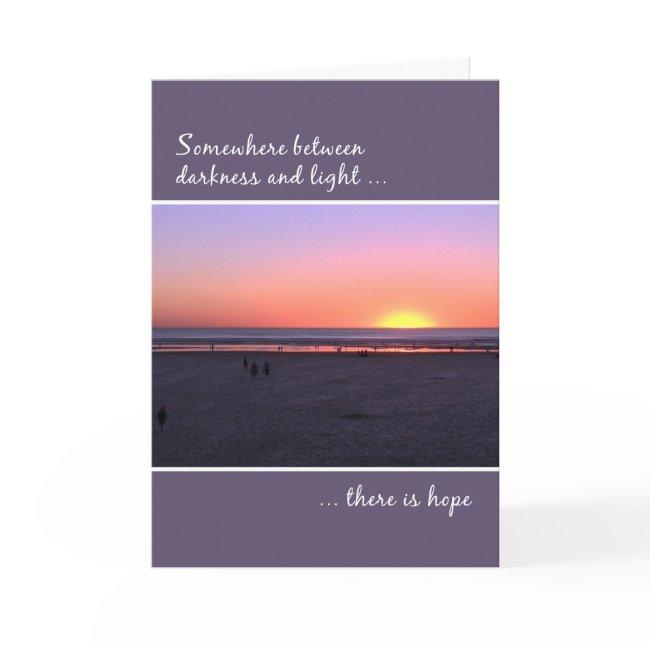 12 Step Recovery Anniversary Birthday Beach Sunset Invitations