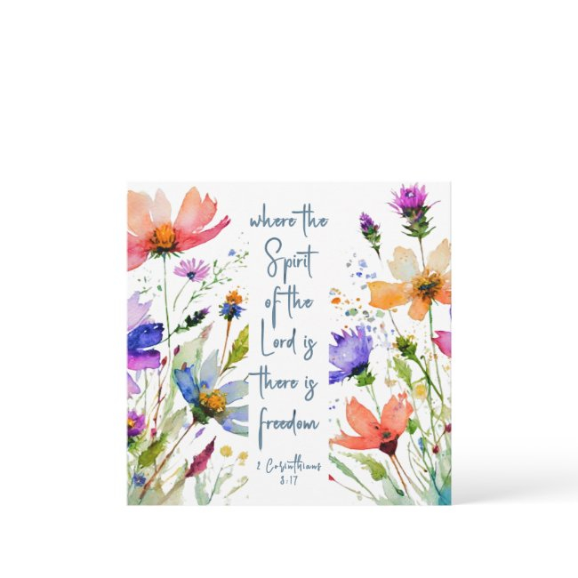 2 Corinthians 3:17 Freedom Bible Verse Flat Invitations