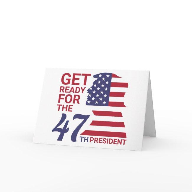 47th President, American Trump Flag Invitations