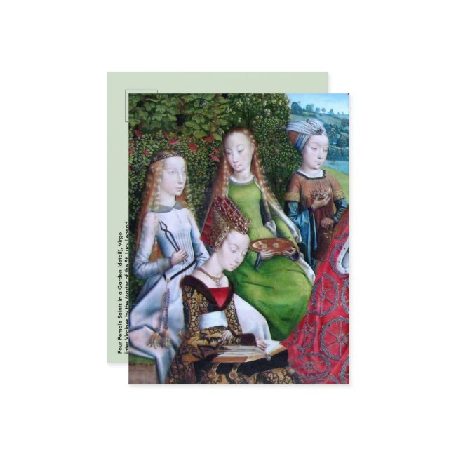 4 Female Saints In A Garden (detail; M 070) Postinvitations