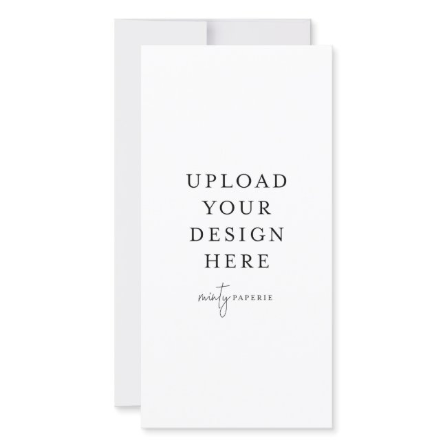 4" X 8" Flat Invitations - Portrait