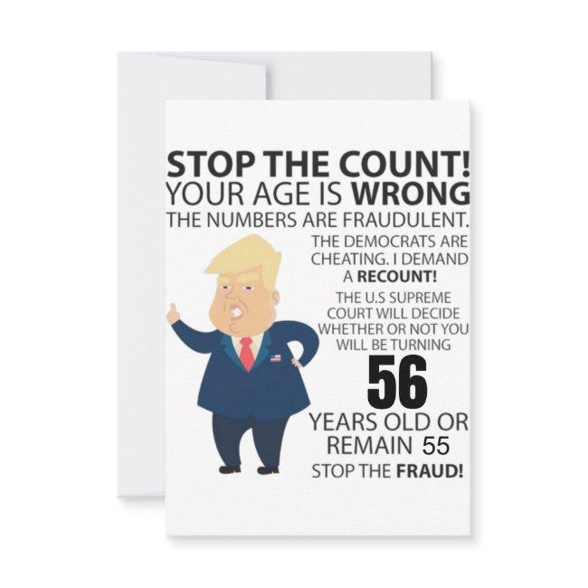 56 Years Trump Happy Birthday Present Funny