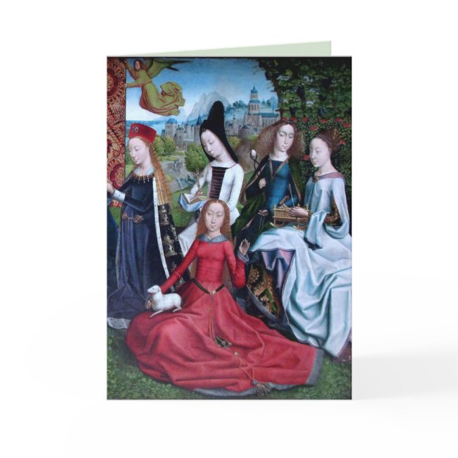 5 Virgin Martyrs In A Garden (right Half: M 070) Invitations