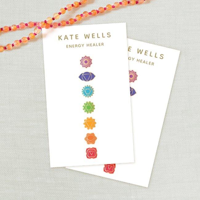 7 Chakras Kundalini Yoga Healer Business Invitations