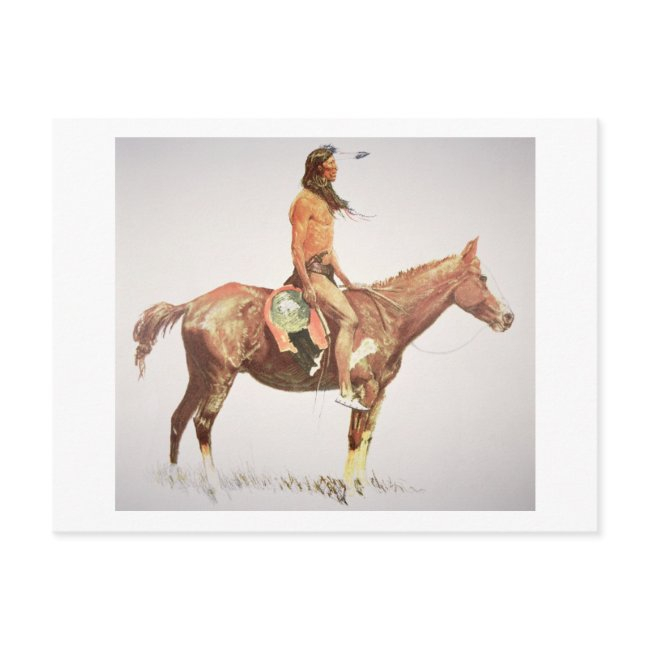 A Cheyenne Brave, 1901 (colour Litho) Postinvitations