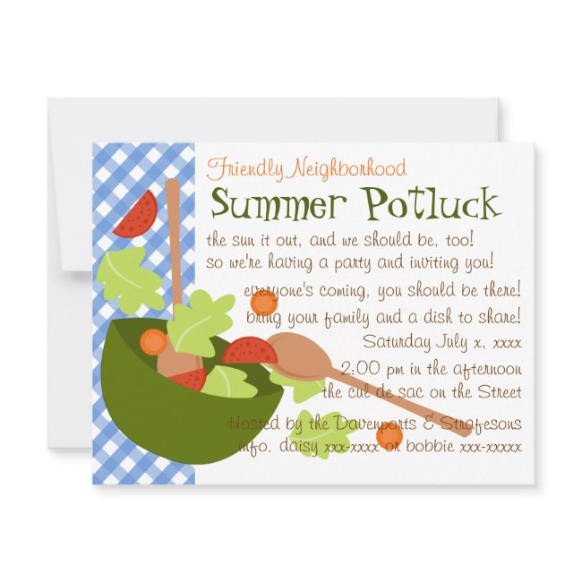 A Fun And Delicious Salad Invitation