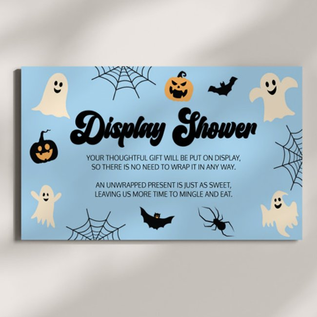 A Little Boo Halloween Baby Shower Display Shower Enclosure Invitations