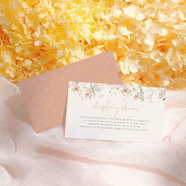 A Little Wildflower Boho Baby Display Shower Enclosure Invitations