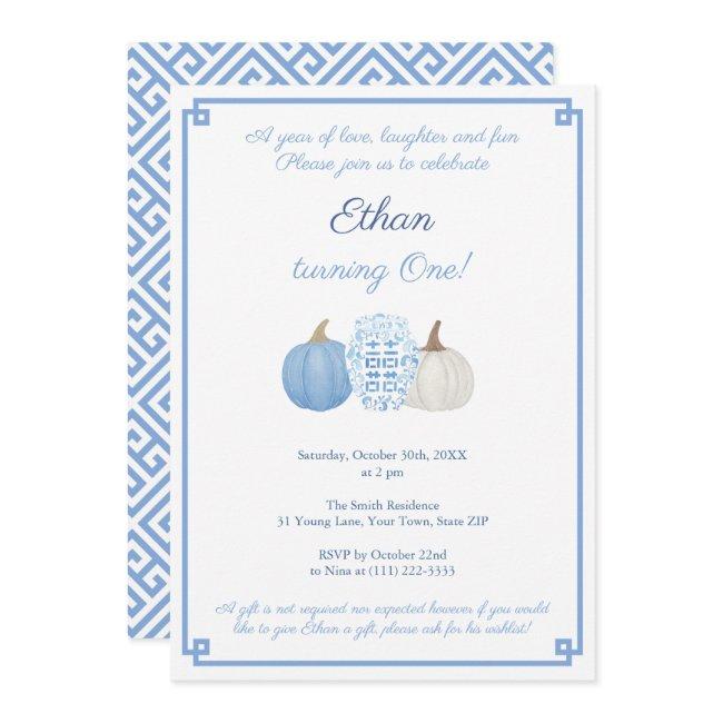 A Year Of Love Laughter And Fun Boy 1st Birthday Invitation
