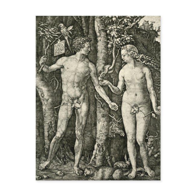 Adam And Eve By Albrecht Durer Postinvitations