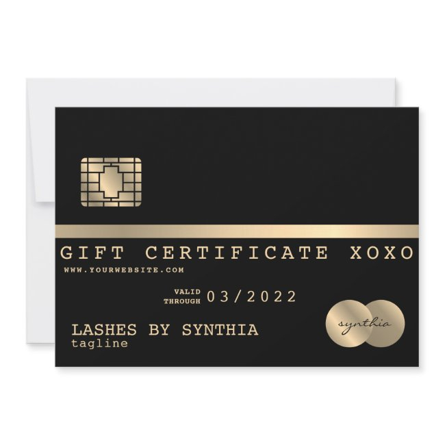 Add Your Logo Credit Invitations Gift Certificate