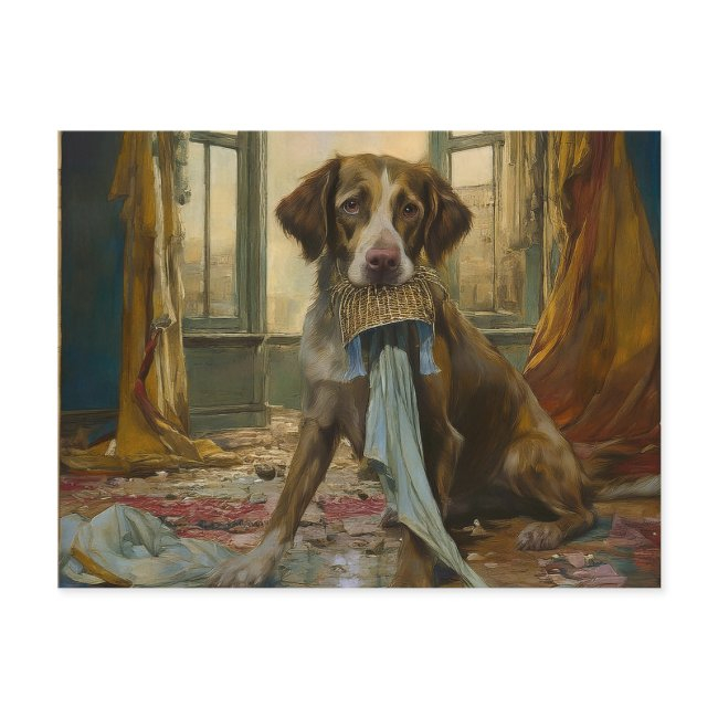 Ai Dog Destroyed Postinvitations