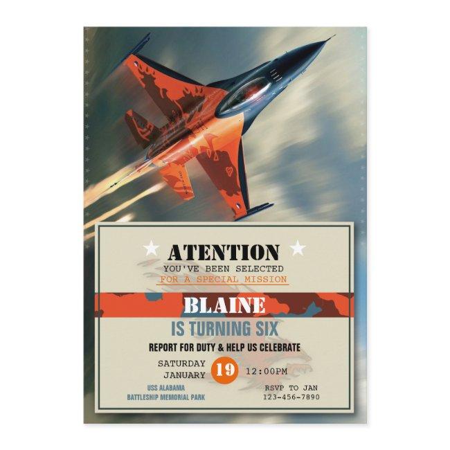 Air Force Birthday Invitation