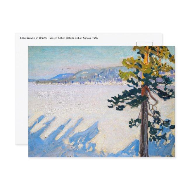 Akseli Gallen-kallela - Lake Ruovesi In Winter Postinvitations
