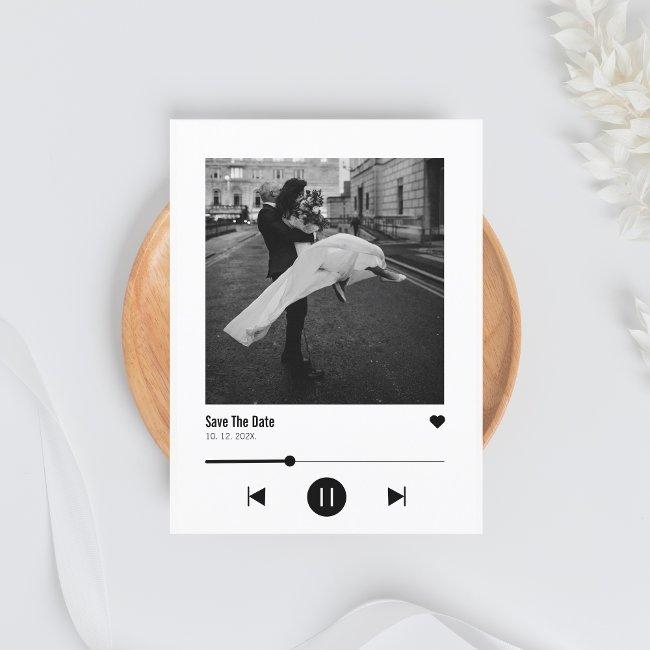 Album Cover Viral Music Save The Date Announcement Postinvitations