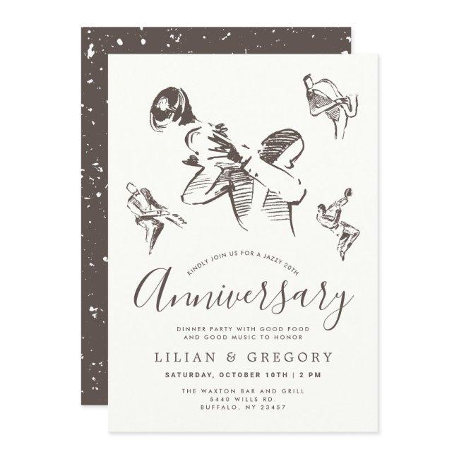 All That Jazz | Jazz Themed Anniversary Party Invitation