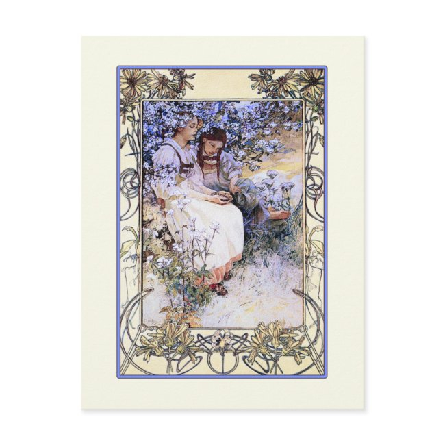 Alphonse Mucha Illustration: The Beatitudes Postinvitations