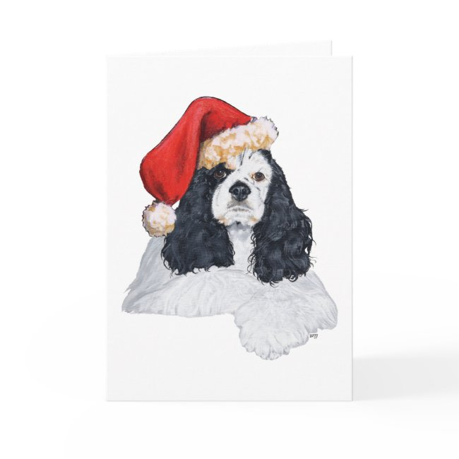American Cocker Spaniel Christmas Holiday Invitations