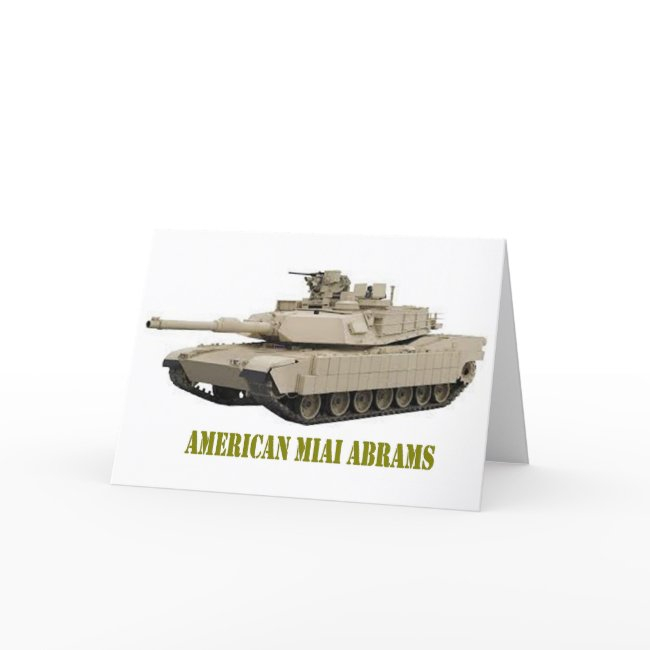 American M1a1 Abrams Tank Invitations