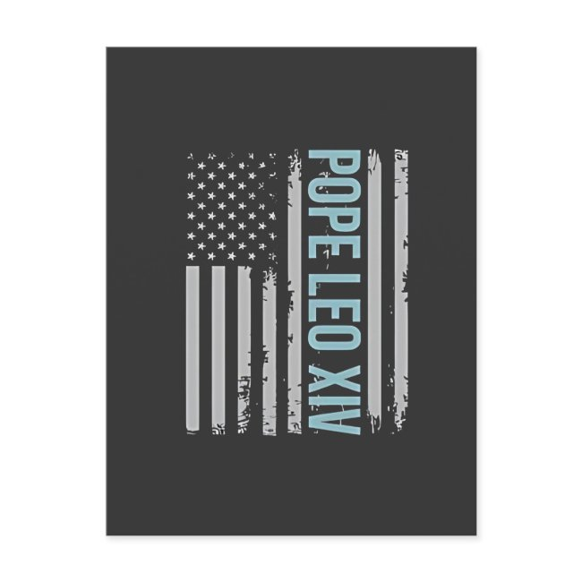 American Pope Leo Catholic Church Christian Faith Holiday Postinvitations