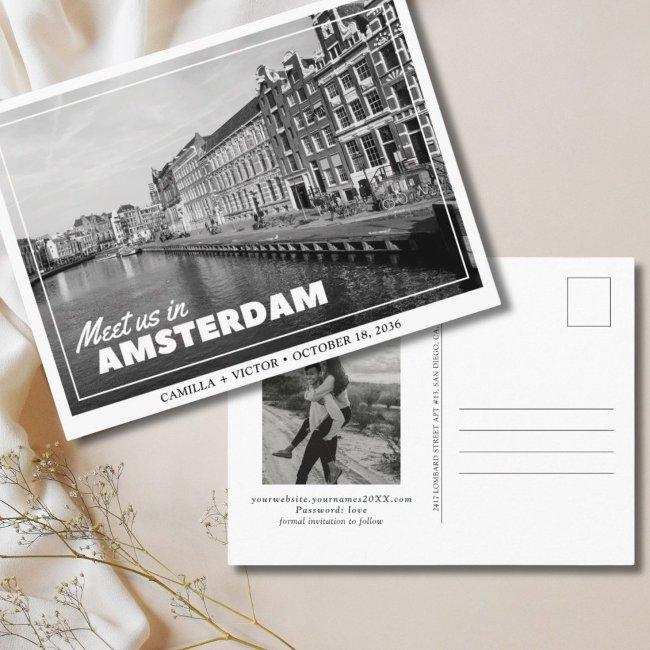 Amsterdam Wedding Save The Date Postinvitations