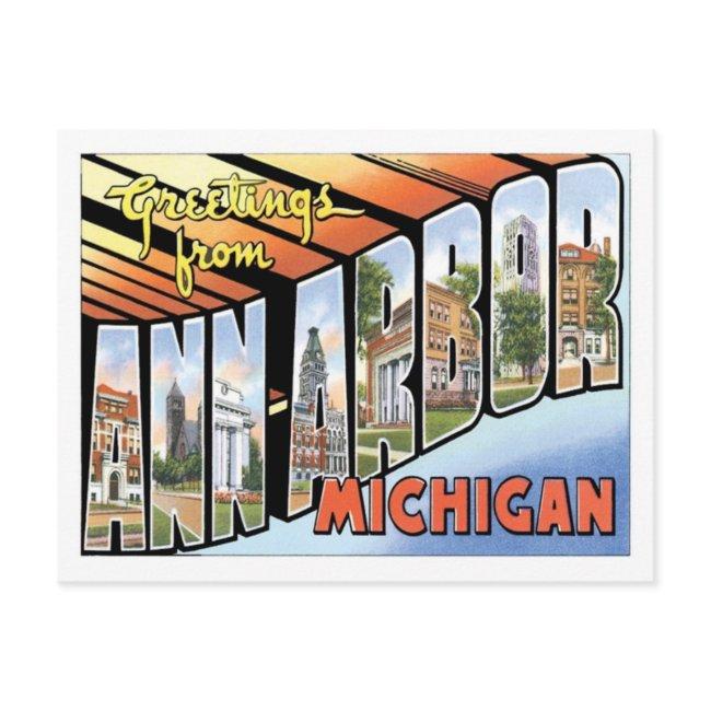 Ann Arbor Michigan Travel America Us City Postinvitations