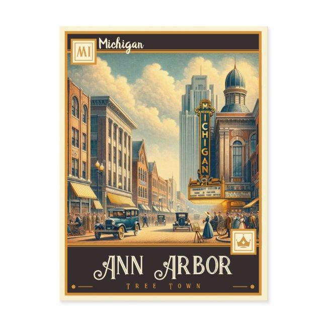 Ann Arbor, Michigan | Vintage Postinvitations