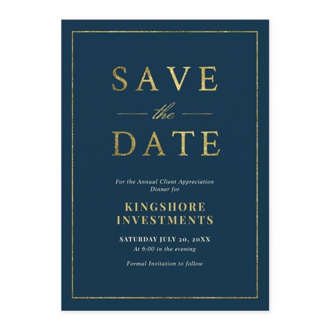Annual Client Appreciation Dinner Save The Date Invitation