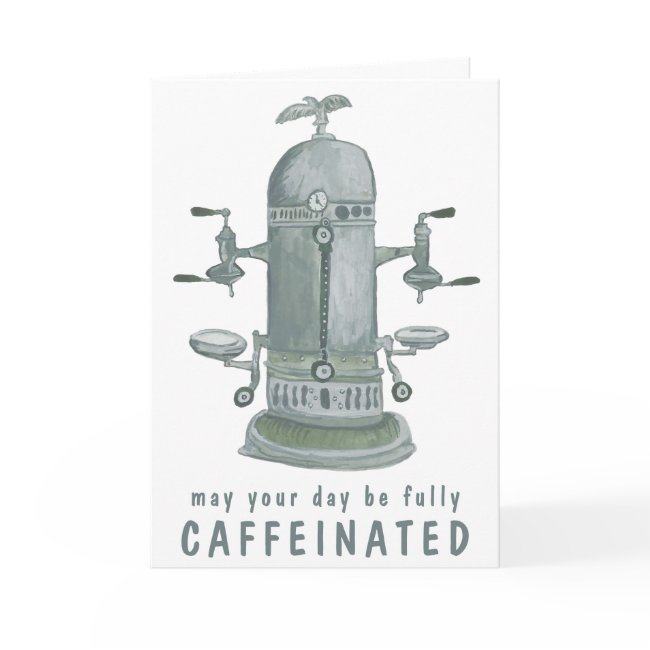 Antique Espresso Machine Coffee Customize It Funny Invitations