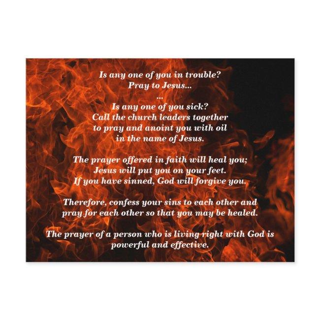 Are You Sick? Then Pray James 5:13-16 Postinvitations