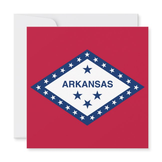 Arkansas State Flag Invitation