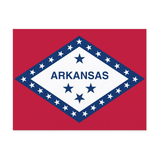 Arkansas State Flag Postinvitations