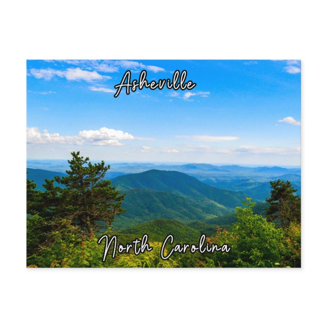 Asheville North Carolina Postinvitations Travel Souvenir