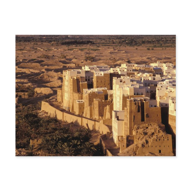 Asia, Middle East, Republic Of Yemen, Shibam Postinvitations