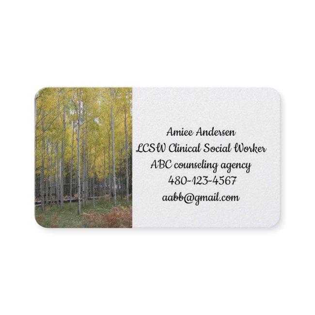 Aspen's Yellow Glow Business Invitations