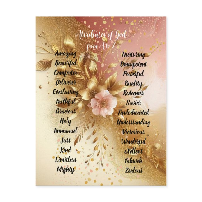 Attributes Of God From A To Z Ombre Enclosure Invitations