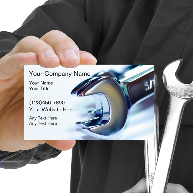 Automotive Mechanic Business Invitations