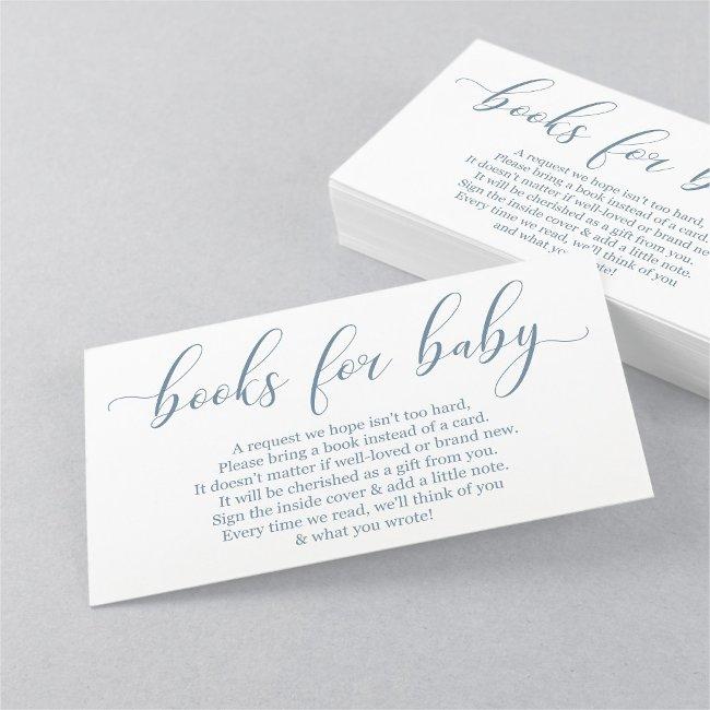 Baby Blue Book Request - Baby Shower Invitation