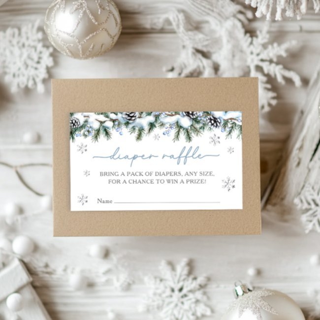 Baby It's Cold Outside Winter Diaper Raffle Enclosure Invitations