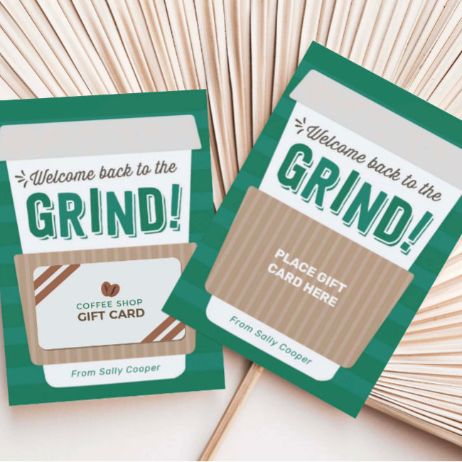 Back To School Teacher Coffee Gift Invitations Holder