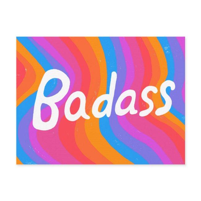 Badass Colorful Cool & Fun Stripes Postinvitations