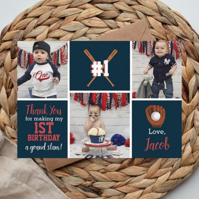 Baseball Thank You Invitations
