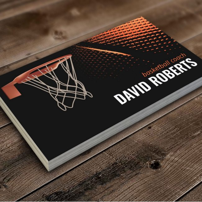 Basketball Coach Professional Sport Instructor Business Invitations