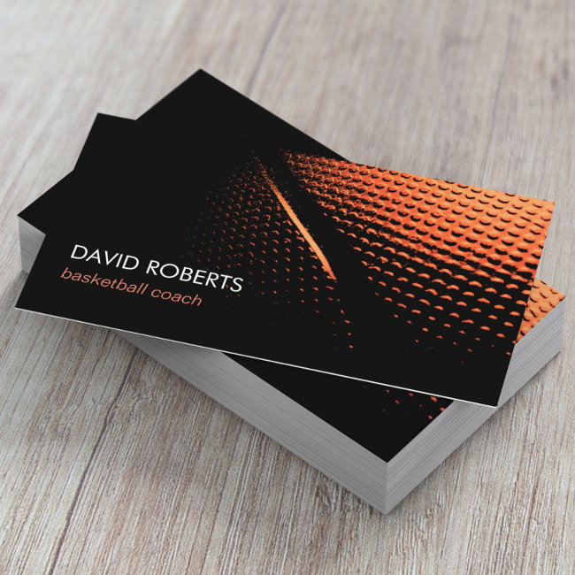 Basketball Coach Professional Sport Theme Business Invitations