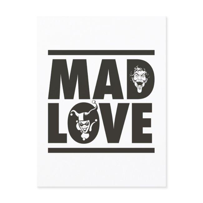 Batman Valentine | Joker & Harley - Mad Love Holiday Postinvitations