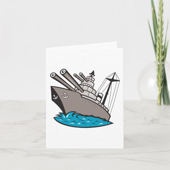 Battleship Note Invitations