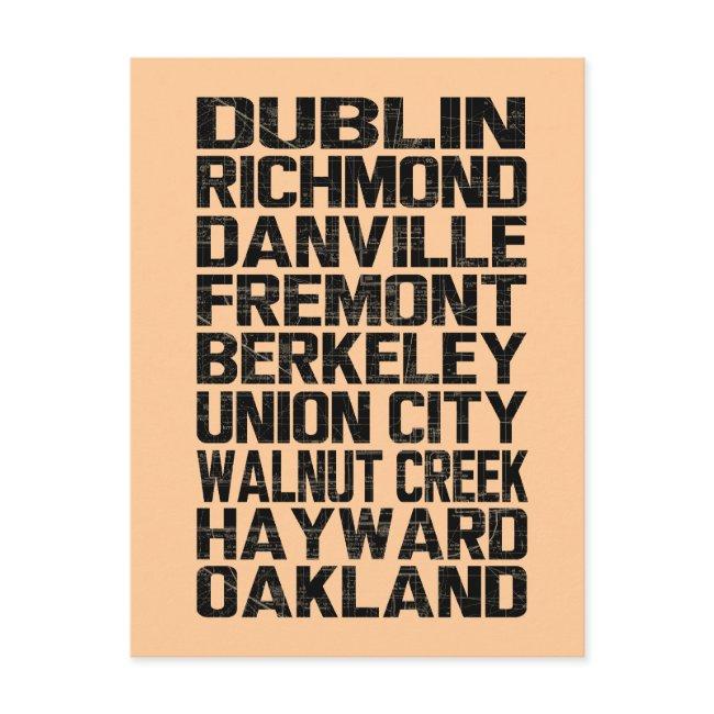 Bay Area East Bay Postinvitations