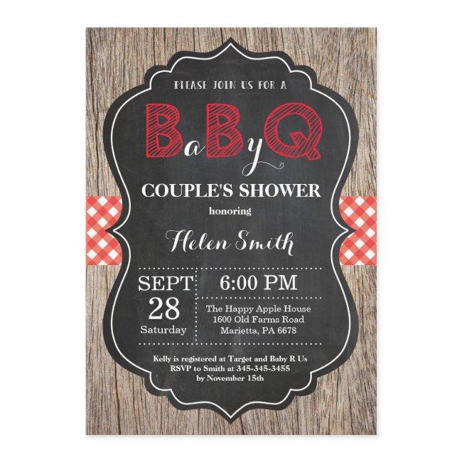 Bbq Baby Shower Invitation Baby Q Backyard Bash