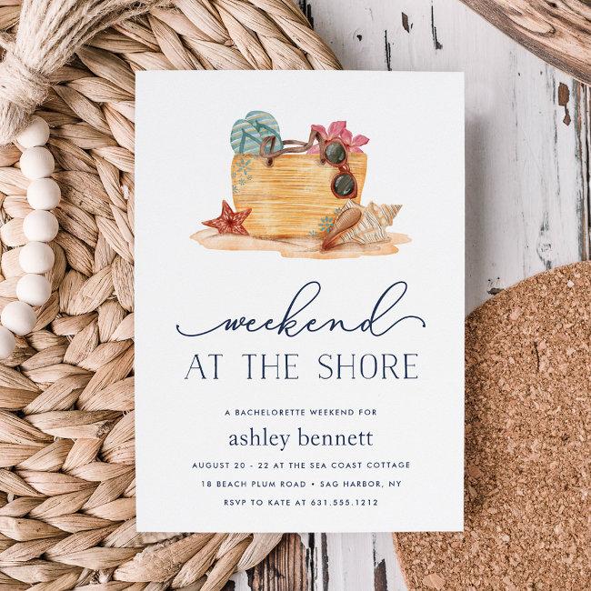 Beach Bag | Shore Weekend Getaway Invitation