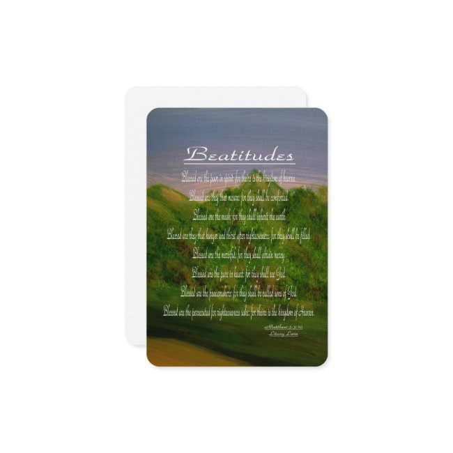 Beatitudes Enclosure Invitations